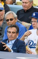 YVONNE STRAHOVSKI at Dodgers v Mets Game in Los Angeles 10/15/2015