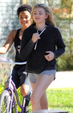 CHLOE MORETZ on the Set of Neighbors 2 in Los Angeles 10/26/2015