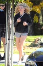CHLOE MORETZ on the Set of Neighbors 2 in Los Angeles 10/26/2015