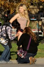 CHLOE MORETZ on the Set of Neighbors 2 in Los Angeles 10/26/2015