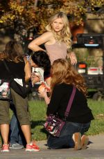 CHLOE MORETZ on the Set of Neighbors 2 in Los Angeles 10/26/2015