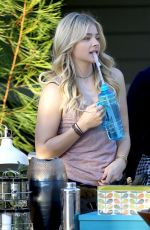 CHLOE MORETZ on the Set of Neighbors 2 in Los Angeles 10/26/2015