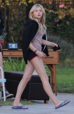 CHLOE MORETZ on the Set of Neighbors 2 in Los Angeles 10/26/2015