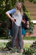 CHLOE MORETZ on the Set of Neighbors 2 in Los Angeles 10/26/2015