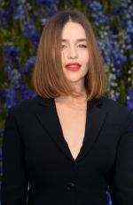 EMILIA CLARKE at Christian Dior Fashion Show in Paris 10/02/2015