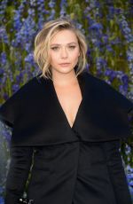 ELIZABETH OLSEN at Christian Dior Fashion Show in Paris 10/02/2015
