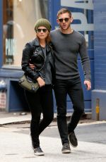 KATE MARA and Jamie Bell Out in New York 10/22/2015
