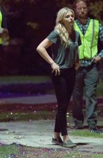 CHLOE MORETZ on the Evening Set of Neighbors 2 in Los Angeles 10/28/2015