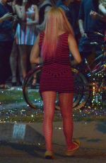 CHLOE MORETZ on the Evening Set of Neighbors 2 in Los Angeles 10/28/2015
