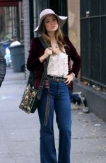OLIVIA WILDE on the Set of Vinyl in New York 10/14/2015