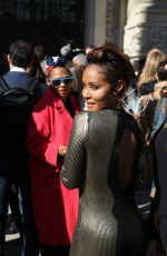 JADA PINKETT SMITH Arrives at Guy Laroche Fashion Show in Paris 09/30/2015