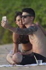 JANEL PARRISH in Bikini at a Beach in Hawaii 10/14/2015
