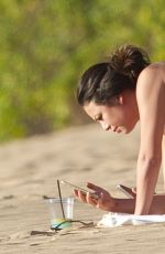 JANEL PARRISH in Bikini at a Beach in Hawaii 10/14/2015