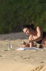 JANEL PARRISH in Bikini at a Beach in Hawaii 10/14/2015