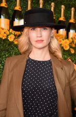 JANUARY JONES at 2015 Veuve Clicquot Polo Classic in Pacific Palisades 10/17/2015