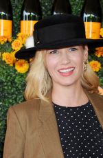 JANUARY JONES at 2015 Veuve Clicquot Polo Classic in Pacific Palisades 10/17/2015