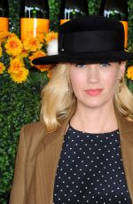 JANUARY JONES at 2015 Veuve Clicquot Polo Classic in Pacific Palisades 10/17/2015