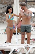 JASMIN WALIA in Bikini at a Beach in the Mediterranean 10/06/2015