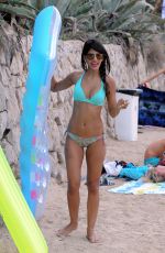 JASMIN WALIA in Bikini at a Beach in the Mediterranean 10/06/2015
