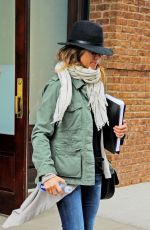 JENNIFER ANISTON Leaves Her Hotel in New York 10/14/2015