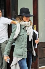 JENNIFER ANISTON Leaves Her Hotel in New York 10/14/2015