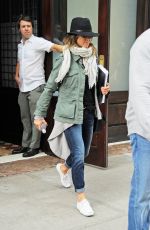 JENNIFER ANISTON Leaves Her Hotel in New York 10/14/2015