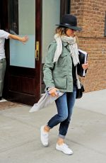 JENNIFER ANISTON Leaves Her Hotel in New York 10/14/2015