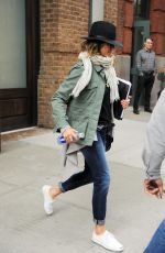 JENNIFER ANISTON Leaves Her Hotel in New York 10/14/2015