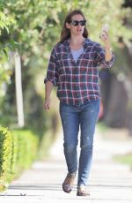 JENNIFER GARNER in Jeans Out in Santa Monica 10/01/2015