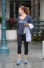 JENNIFER GARNER Leaves a Gym in Brentwood 10/15/2015