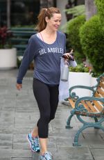 JENNIFER GARNER Leaves a Gym in Brentwood 10/15/2015