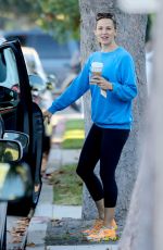 JENNIFER GARNER Out for Coffee in Satna Monica 10/26/2015
