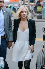 JENNIFER LAWRENCE at Interview with Diane Sawyer in New York 10/10/2015