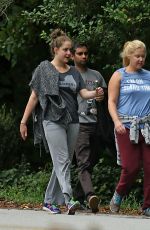 JENNIFER LAWRENCE Walks Her Dog at a Park in Atlanta 10/04/2015