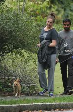 JENNIFER LAWRENCE Walks Her Dog at a Park in Atlanta 10/04/2015