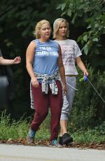 JENNIFER LAWRENCE Walks Her Dog at a Park in Atlanta 10/04/2015