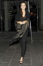 JENNIFER METCALFE at Tapas Revolution in Shoreditch 10/16/2015