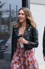 JESSICA ALBA Arrives at a Studio in Santa Monica 10/16/2015