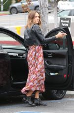 JESSICA ALBA Arrives at a Studio in Santa Monica 10/16/2015