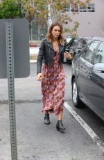 JESSICA ALBA Arrives at a Studio in Santa Monica 10/16/2015