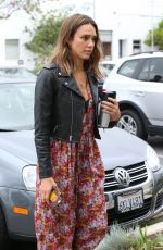 JESSICA ALBA Arrives at a Studio in Santa Monica 10/16/2015