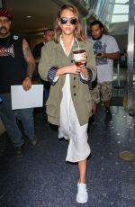 JESSICA ALBA at Los Angeles International Airport 10/24/2015