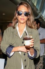 JESSICA ALBA at Los Angeles International Airport 10/24/2015