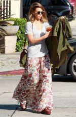 JESSICA ALBA Out and About in Los Angeles 10/12/2015