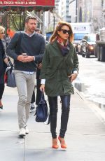JESSICA ALBA Out in New York 10/27/2015