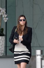 JESSICA BIEL Leaves a Business Meeting in Century City 10/28/2015
