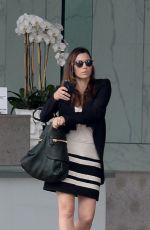 JESSICA BIEL Leaves a Business Meeting in Century City 10/28/2015