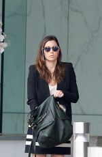 JESSICA BIEL Leaves a Business Meeting in Century City 10/28/2015