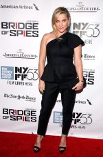 JESSICA CAPSHAW at Bridges of Spies Premiere at 53rd New York Film Festival 10/04/2015