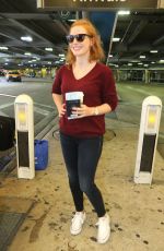JESSICA CHASTAIN Arrives at Miami International Airport 10/10/2015
